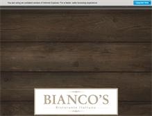 Tablet Screenshot of biancos.co.uk